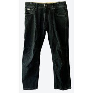 Kuhl Men's Riot Ergonomic Muted Black Vintage Patina Dye Denim Jeans 33" x 28"